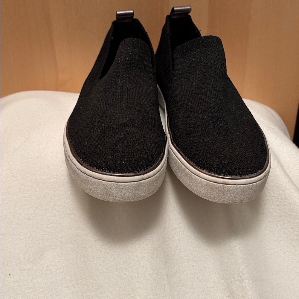 Black Knit Slip-On Sneakers - Picture 4 of 4